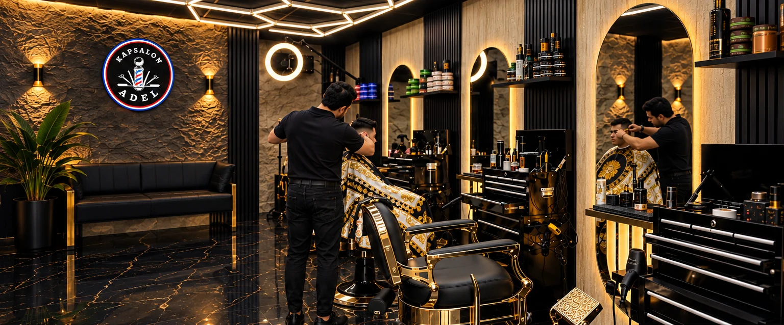 Interieur van Kapsalon Adel